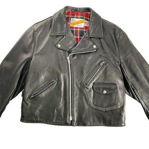 Schott NYC 624 D-Pocket Vintage 90's Motorcycle Jacket - Size 44